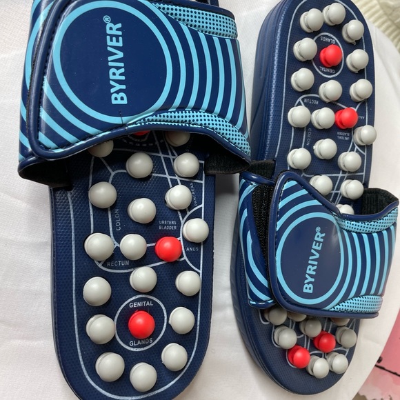 BYRIVER ACUPRESSURE FOOT MASSAGE Sandal/Slippers. Sz. M - Picture 3 of 8
